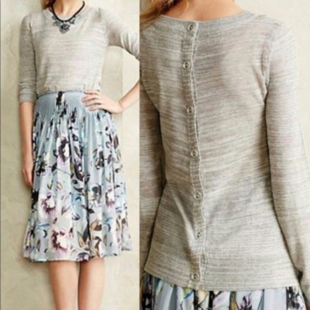 Angel of‎ the North Woodbury Button Back Sweater XS